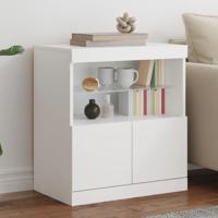 Dressoir met LED-verlichting 60x37x67 cm wit - thumbnail