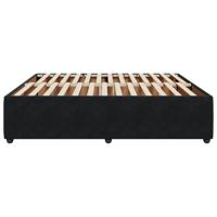 Bedframe zonder matras 200x200 cm fluweel zwart - thumbnail