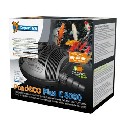 Superfish Pond Eco Plus E 8000 Vijverpomp - 41W Energiezuinig, 8000L/h Capaciteit