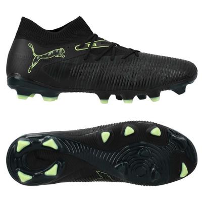PUMA Future 8 Match Gras / Kunstgras Voetbalschoenen (MG) Zwart Donkergroen Lichtgroen
