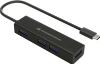 Conceptronic HUBBIES07B interface hub USB 3.2 Gen 1 (3.1 Gen 1) Type-C 5000 Mbit/s Zwart - thumbnail