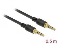 DeLOCK 85592 0.5m 3.5mm 3.5mm Zwart audio kabel - thumbnail