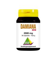 Damiana extract 2500mg puur 30 Vegetarische capsules - thumbnail