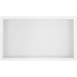 Saqu Shine inbouwnis 60x30x10 cm Mat wit Saqu Shine inbouwnis 60x30x10 cm Mat wit