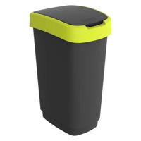 Rotho twist afvalbak 50l lime/antraciet - thumbnail