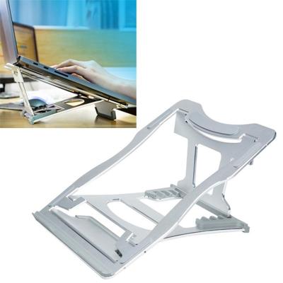 Aluminiumlegering koel houder desktop draagbare eenvoudige laptop beugel ondersteuning in zes fasen grootte: 21x26cm (zilver)