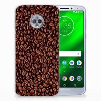 Motorola Moto G6 Plus Siliconen Case Koffiebonen - thumbnail