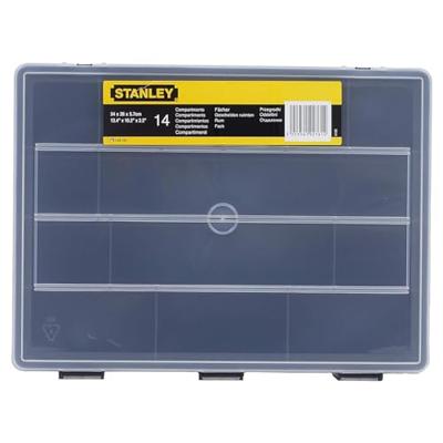 STANLEY Assortimentsdoos Universeel (l x b x h) 34 x 5.7 x 26 cm Aantal vakken: 14 Inhoud 1 stuk(s)