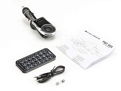 FM-transmitter met 12V Autolader - USB - AUX - Met Afstandsbediening (PMT302)