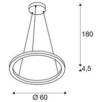 SLV Led hanglampOne 60cm wit - 1004760 - thumbnail