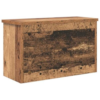 Wandgemonteerde kapstok Oud hout 50 x 20 x 30 cm Bewerkt hout