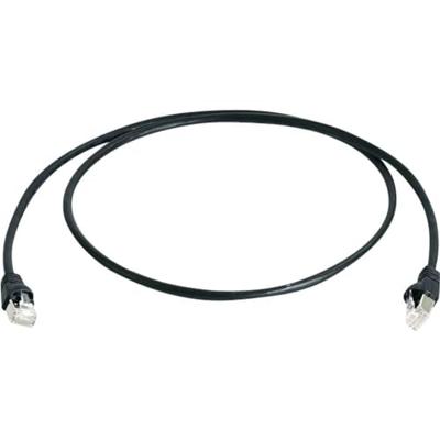 Telegärtner 100007969 RJ45 Netwerkkabel, patchkabel CAT 6A S/FTP 0.50 m Zwart Vlambestendig, Halogeenvrij, UL gecertificeerd 1 stuk(s)