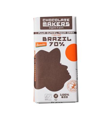 Brazil 70% puur demeter bio 80 Gram Brazil 70% puur demeter bio 80 Gram