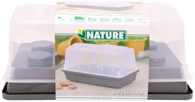 Nature Mini-Kweekbak Antraciet 17x32x18cm