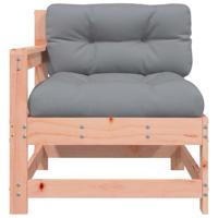 Tuinstoel met kussens massief douglashout - thumbnail