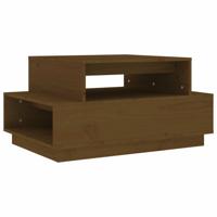 Salontafel 80x55x40,5 cm massief grenenhout honingbruin - thumbnail