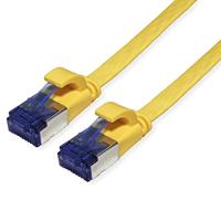 VALUE FTP patchkabel, Cat.6A (Class EA), extra plat, geel, 1 m - thumbnail