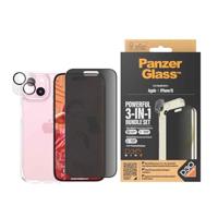 PanzerGlass 3-in-1-Privacy-Pack B1172+P2809 Screenprotector (folie) Apple iPhone 15 1 stuk(s) Meekijkbescherming - thumbnail