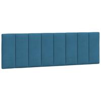 Bed met matras fluweel blauw 180x200 cm - thumbnail
