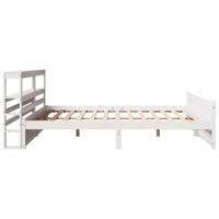 Bedframe met hoofdeinde zonder matras 180x200 cm wit - thumbnail