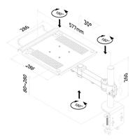 Neomounts NOTEBOOK-D100 Laptopstandaard Kantelbaar, In hoogte verstelbaar - thumbnail