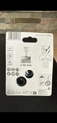 Wolfcraft Komborstel | 6-kant schacht | Ø50mm | 1 stuk - 2106000