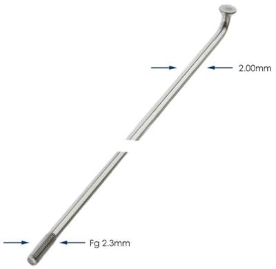 Alpina Spaken 296-14 ø2.00 mm fg 2.3 verzinkt - zilver (144 stuks) Alpina Spaken 296-14 ø2.00 mm fg 2.3 verzinkt - zilver (144 stuks)