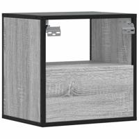 Nachtkastjes 2st wandgemonteerd 40x31x39,5cm grijs sonoma eiken - thumbnail