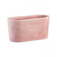 Terracotta Moderne Cassetta Semiovale M 40x19x20 cm ovale terracotta pot - thumbnail