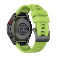 By Qubix - Siliconen sportbandje - Groen - Compatible met Garmin Fenix 8-51mm - Compatible Garmin bandje - thumbnail
