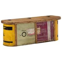 Opbergbank / dressoir 120x30x40 cm massief gerecycled hout - thumbnail