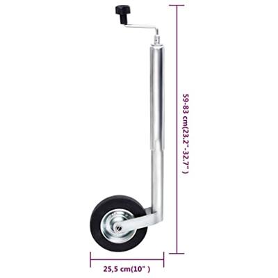 VidaXL Neuswiel voor aanhanger 48 mm gegalvaniseerd staal