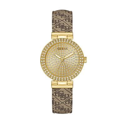 Guess Mod. IVY 32 Gouden Dames horloge