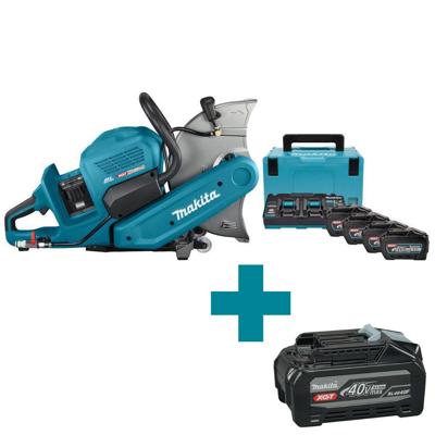Makita CE001GT401X | XGT 2x40 V Max | Doorslijper | 355mm | 4 x 5,0 Ah accu + duo snellader - CE001GT401X