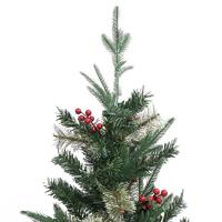 VidaXL Kerstboom met dennenappels 150 cm pvc en pe groen - thumbnail