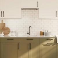 Handvatten 10 st 128 mm roestvrij staal zwart - thumbnail