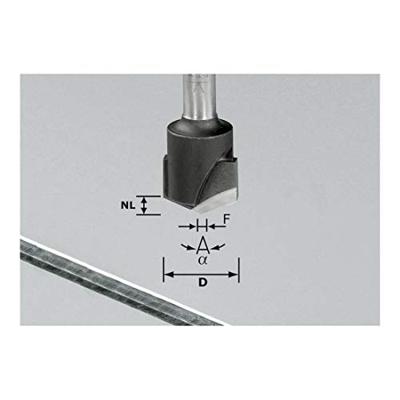 Festool Accessoires HW S8 D18-135° (Alu) V-groeffrees | 491443