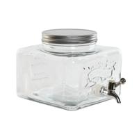 Water automaat Home ESPRIT Transparant Metaal Siliconen Kristal ABS 3,5 L 19 x 25 x 16 cm - thumbnail