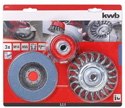 kwb Draadborstelset voor haakse slijper 597510 3 stuk(s)