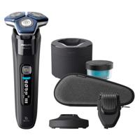 Philips S7886/58 Shaver series 7000 Elektrisch Scheerapparaat Zwart/Blauw - thumbnail
