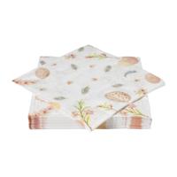 Duni servetten eggs and feathers 33x33 cm 20 stuks - thumbnail