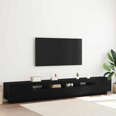 TV-kast 3 pcs Zwart 260 x 35 x 40 cm Bewerkt hout