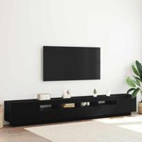 TV-kast 3 pcs Zwart 260 x 35 x 40 cm Bewerkt hout - thumbnail