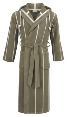 Carl Ross Carl Ross Unisex Badjas met Capuchon 35300 Lime green/Offwhite L