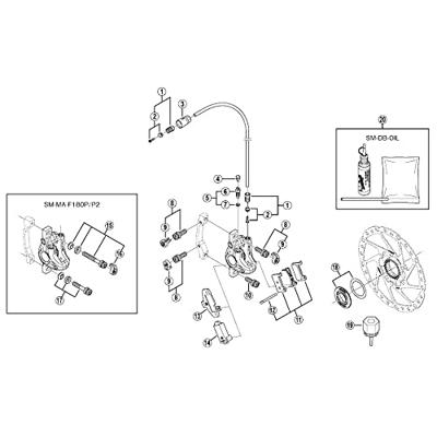 Shimano altus m2000 voorderailleur 3x9 speed 34.9mm dual pull 40t