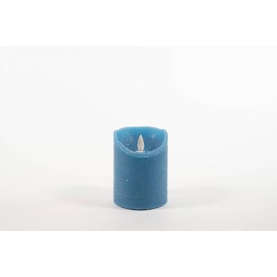 LED Kaars Wax Denim Blauw 10cm