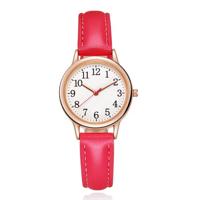 LGT Trendy dameshorloge met roségouden kast en roze band - thumbnail