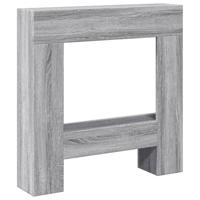 Haardombouw 81x18x82 cm bewerkt hout grijs sonoma eikenkleur - thumbnail