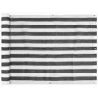 VidaXL Balkonscherm hdpe 90x400 cm antraciet en wit - thumbnail