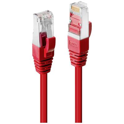 LINDY 45621 RJ45 Netwerkkabel, patchkabel CAT 6 S/FTP 0.50 m Rood 1 stuk(s)